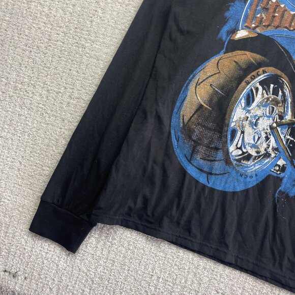 Retro BOOT West Coast Choppers Long Sleeve Shirt Men L Motorcycle Distresse READ - Picture 3 of 11